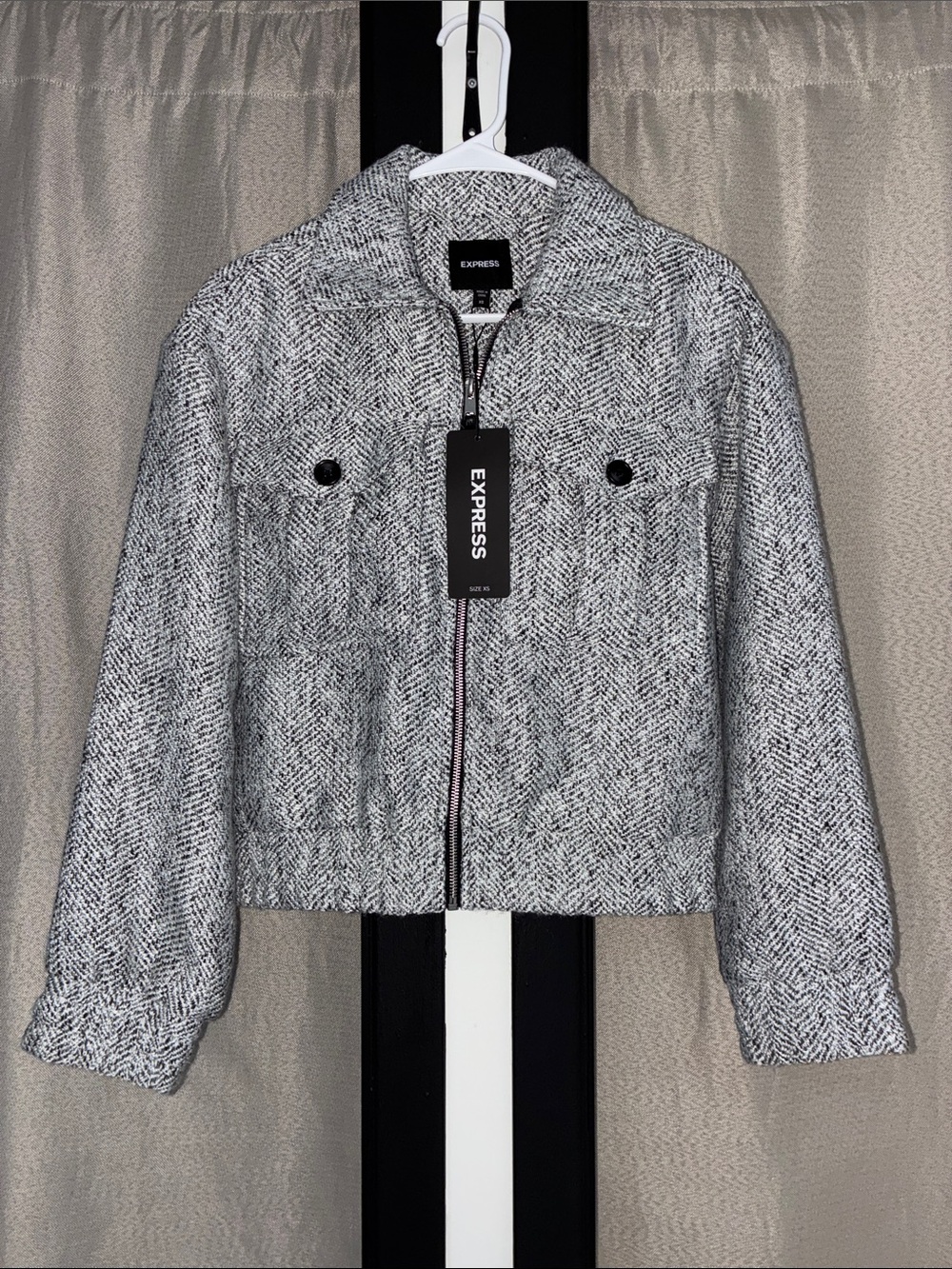 Express - Tweed Herringbone Bomber